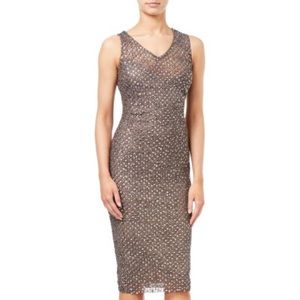 FLAWLESS Sequined & Beaded Cocktail Dress